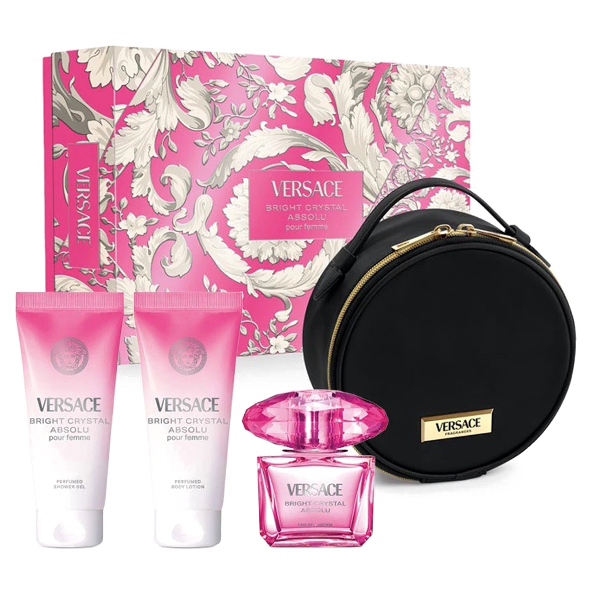 Versace Bright Crystal Absolu 4-Piece Set 3.0oz Women EDP Spray by Versace