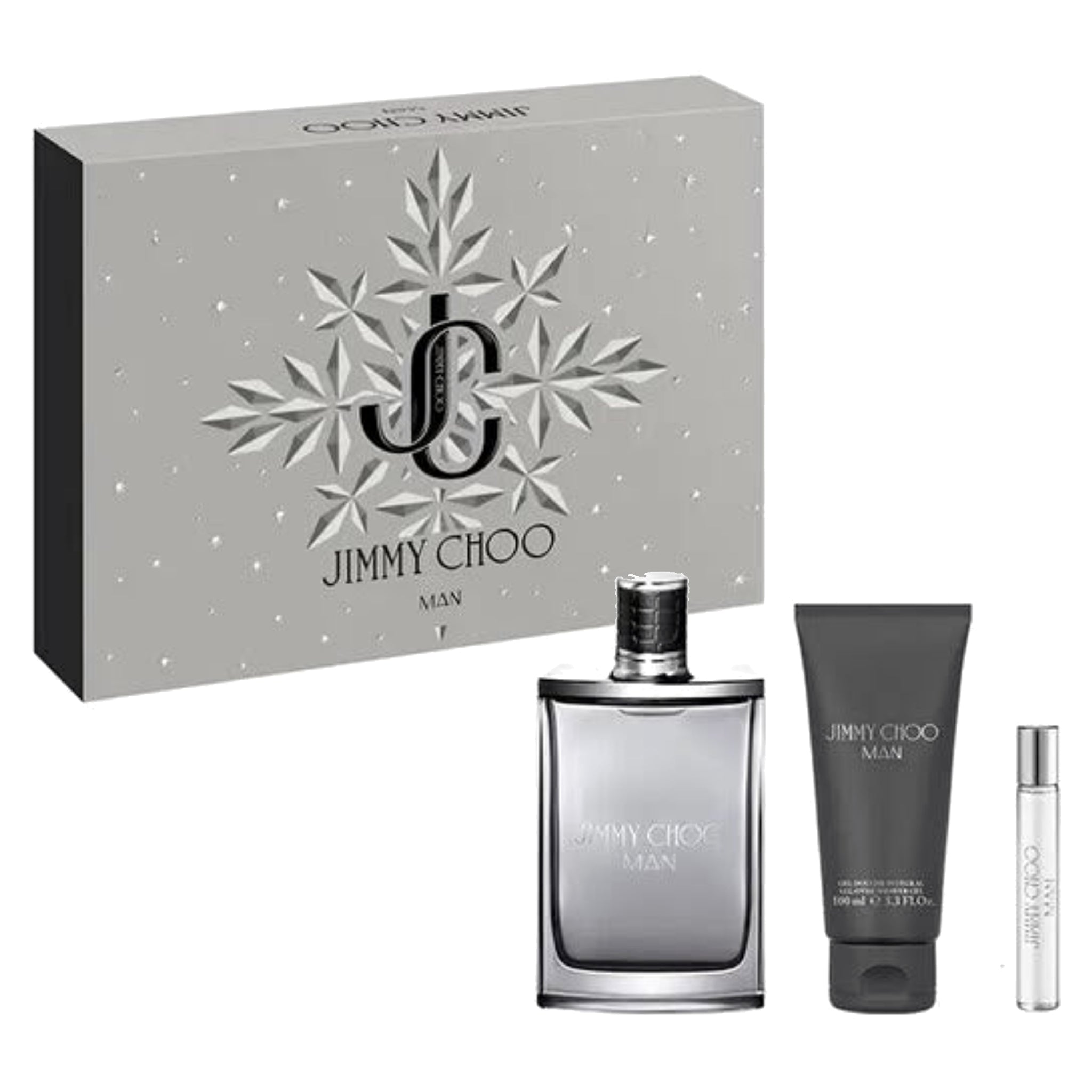 Jimmy Choo Man 4-Piece Set 3.3oz Men EDT Spray by Jimmy Choo