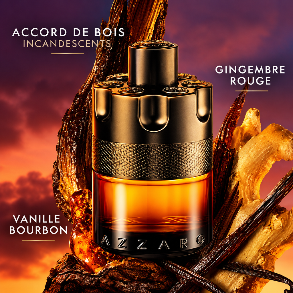 The Most Wanted Parfum by Azzaro - red ginger, woods, bourbon vanilla