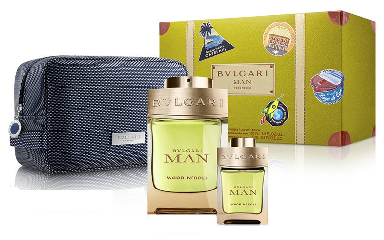 Bvlgari Man W.Neroli 3-Piece Set 3.4oz Men EDT Spray by Bvlgari