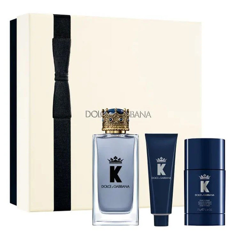 Dolce & Gabbana (K) 3-Piece Set 3.4oz Men EDT Spray by Dolce & Gabbana