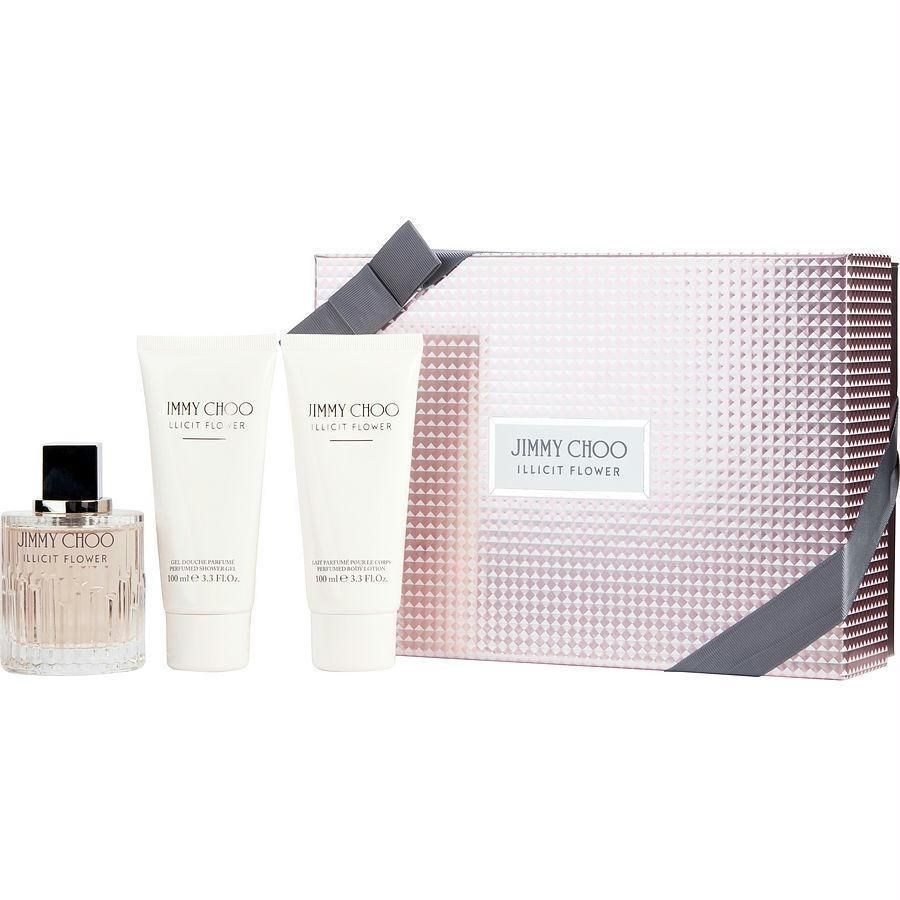 Jimmy Choo Illicit Flower 3-Piece Set 3.3oz Women EDP Spray by Jimmy Choo