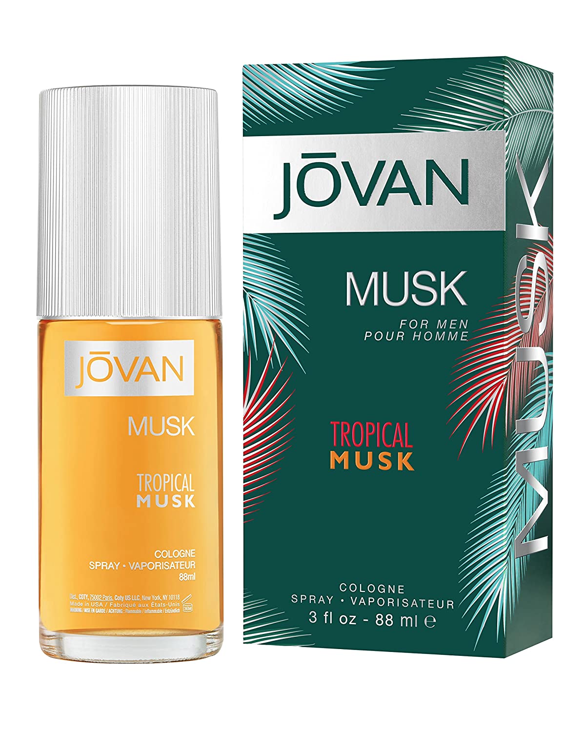 Jovan Tropical Musk 3.0oz Men EDC Spray by Jovan