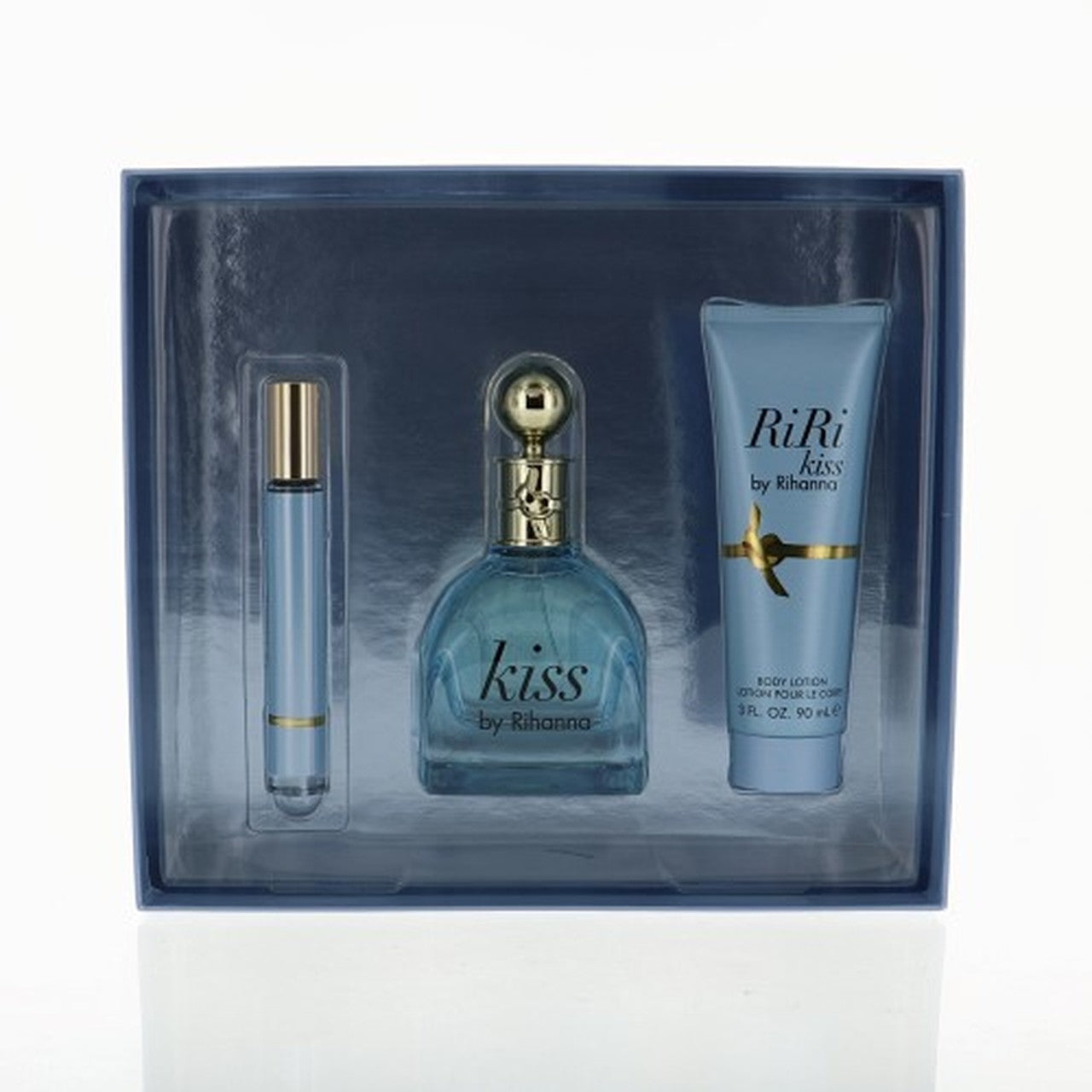 Rihanna Riri Kiss 4-Piece Set 3.4oz Women EDP Spray by Rihanna
