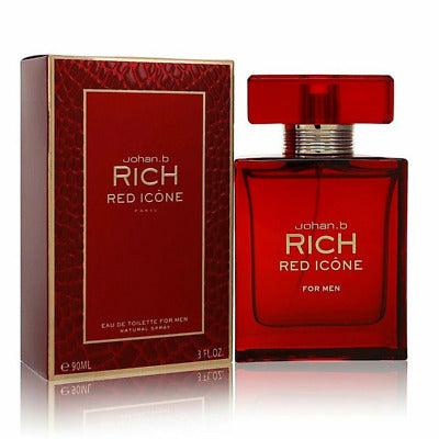 Rich Red Icone 3.4oz Men EDT Spray by Geparlys