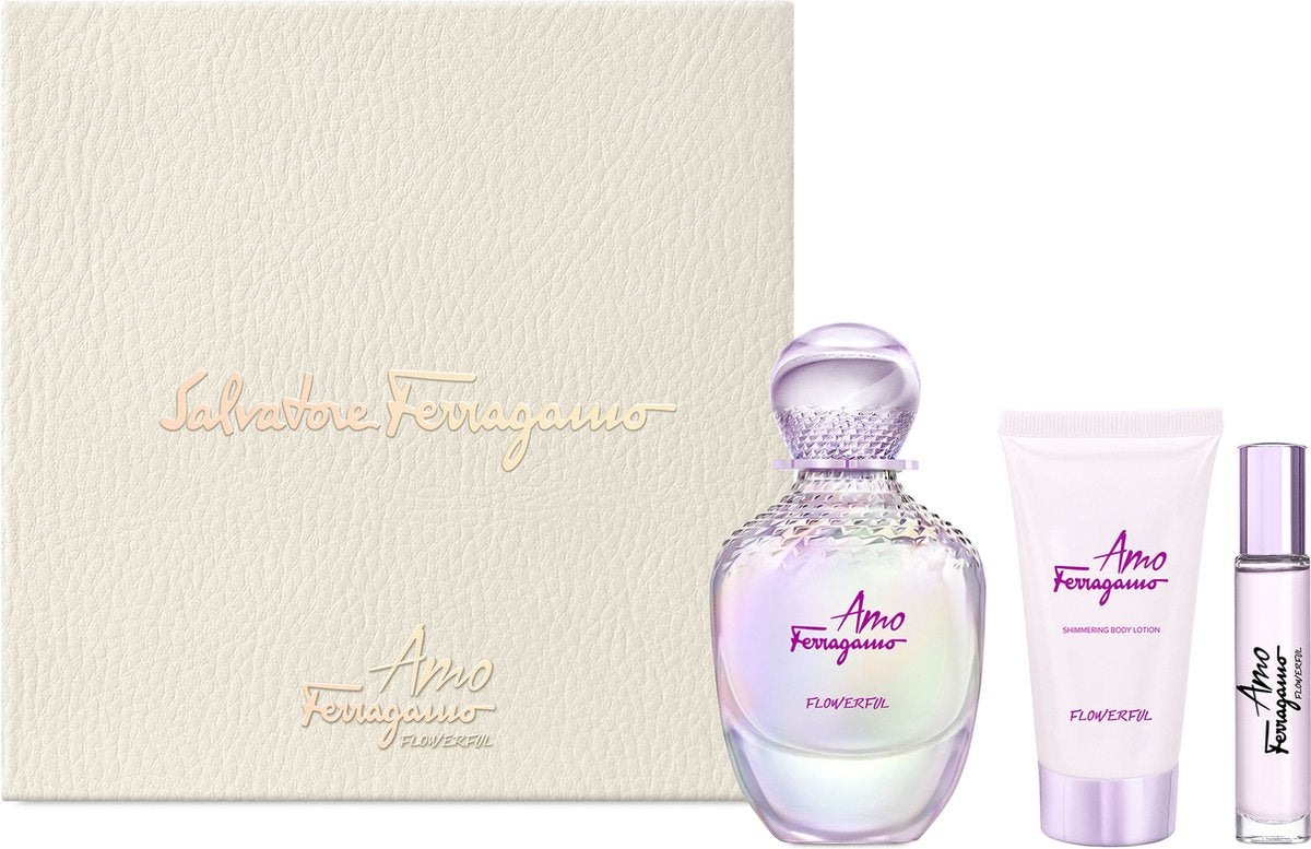 Salvatore Ferragamo Amo Flowerful 3-Piece Set 3.4oz Women EDT Spray by Salvatore Ferragamo