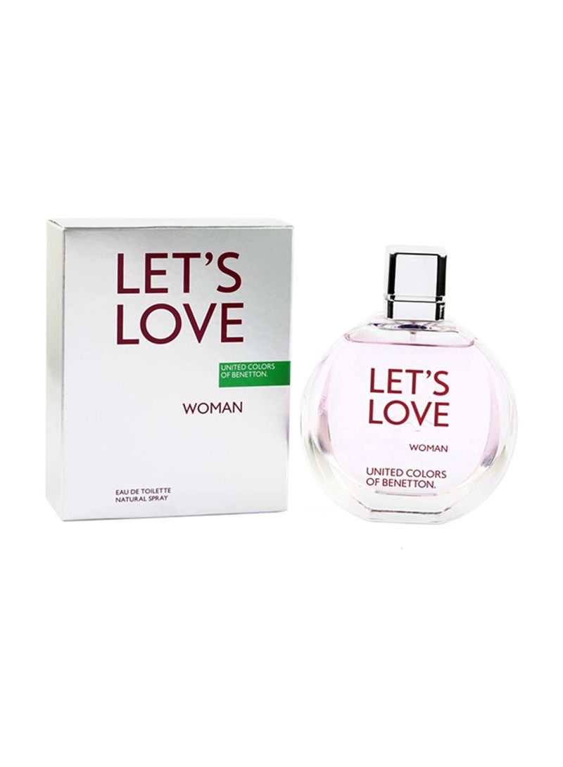 Benetton Let's Love 3.3oz Women EDT by Benetton