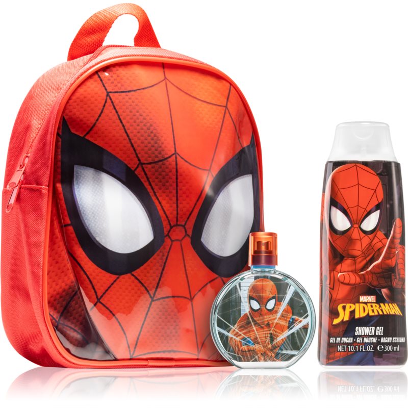 Marvel Spider-Man Bagpack 3-Piece Set 1.7oz Kids EDT Spray by Marvel
