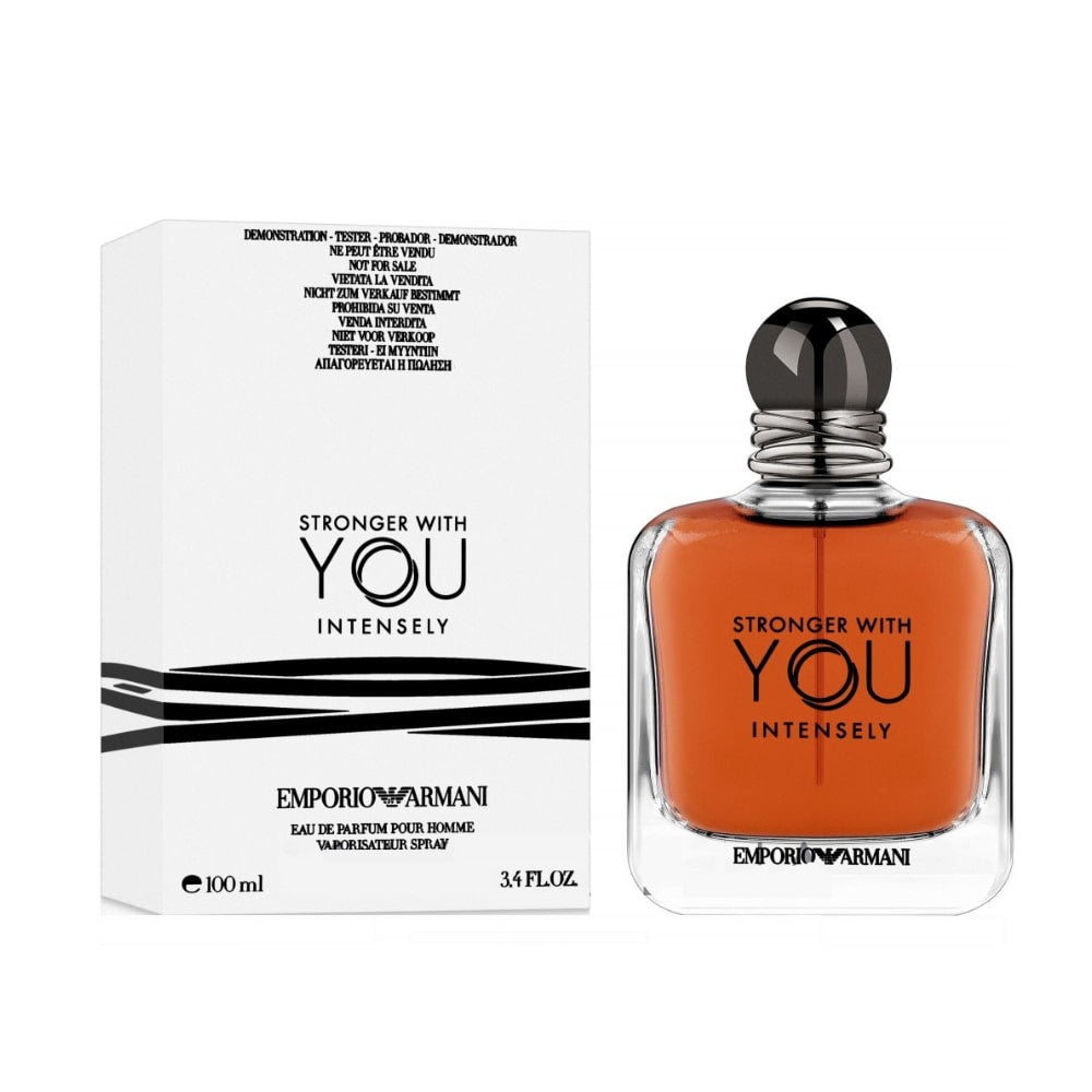 Stronger With Intense 3.4oz Men EDP Tester by Giorgio Armani