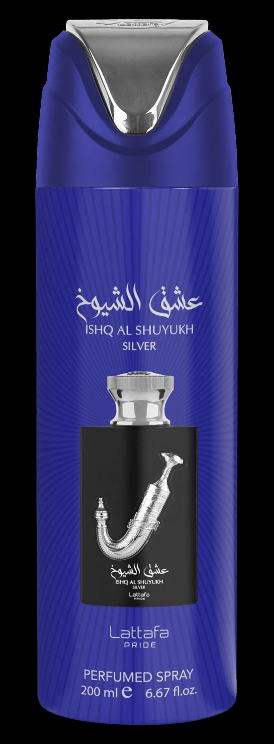 Lattafa Ishq Shuyukh Silver Perfumed Spray 6.6oz Unisex by Lattafa