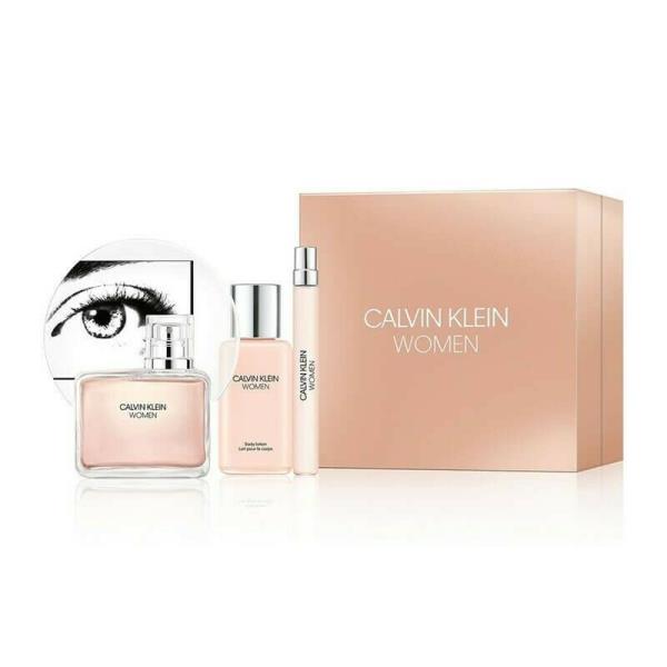 Calvin Woman 3-Piece Set 3.4oz Women EDP Spray by Calvin Klein