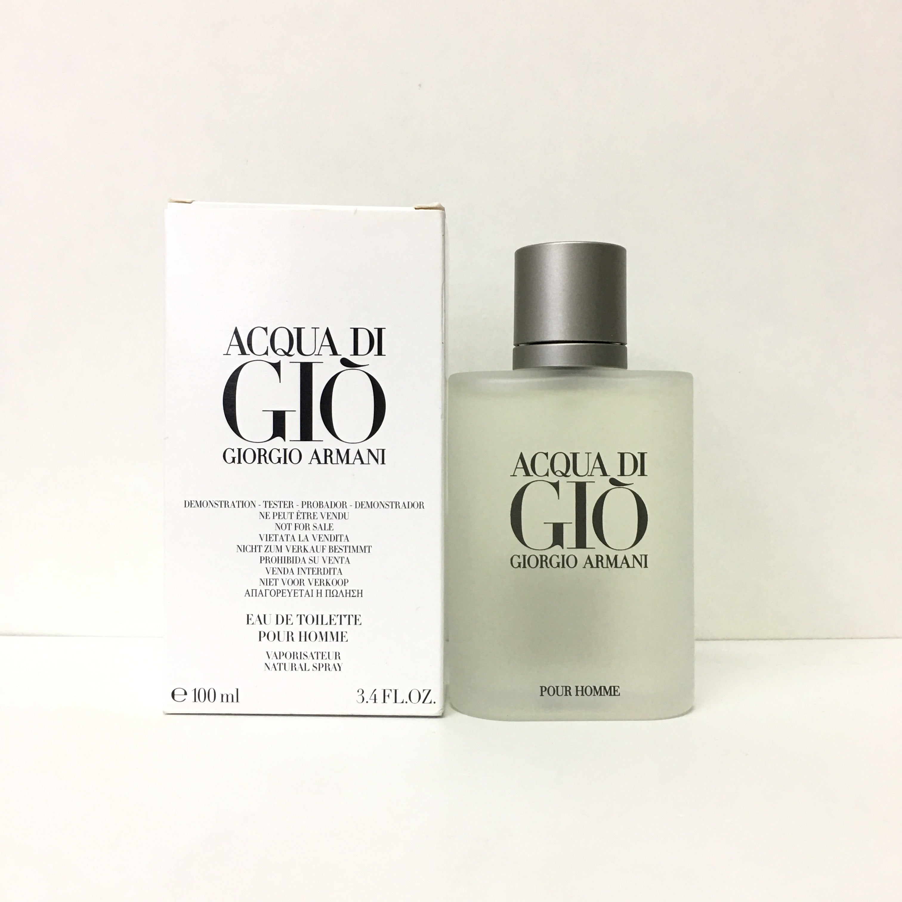 Acqua Di Gio 3.4oz Men EDT Tester by Giorgio Armani