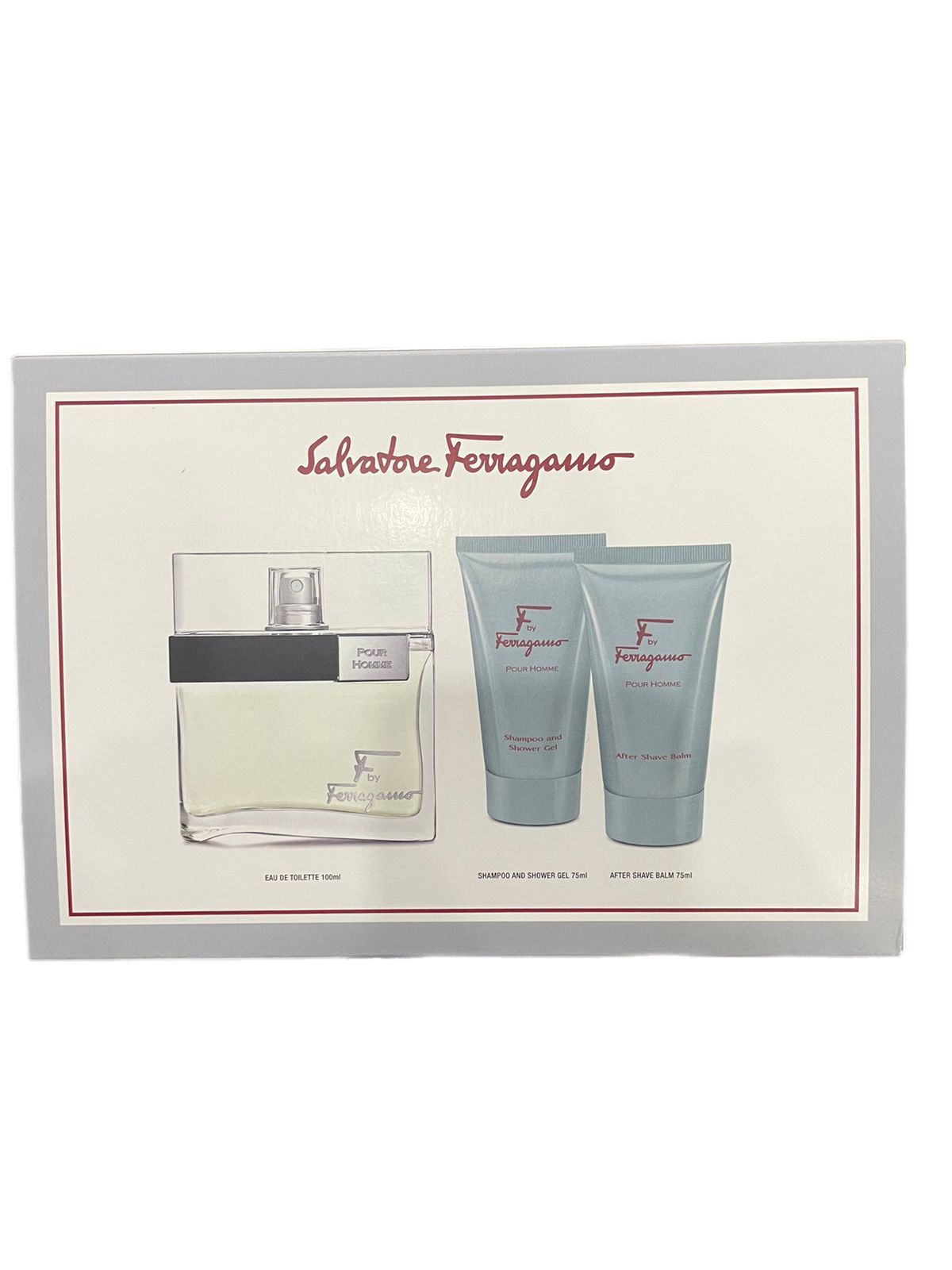 F By Ferragamo 3-Piece Set 3.4oz Men EDT Spray by Salvatore Ferragamo