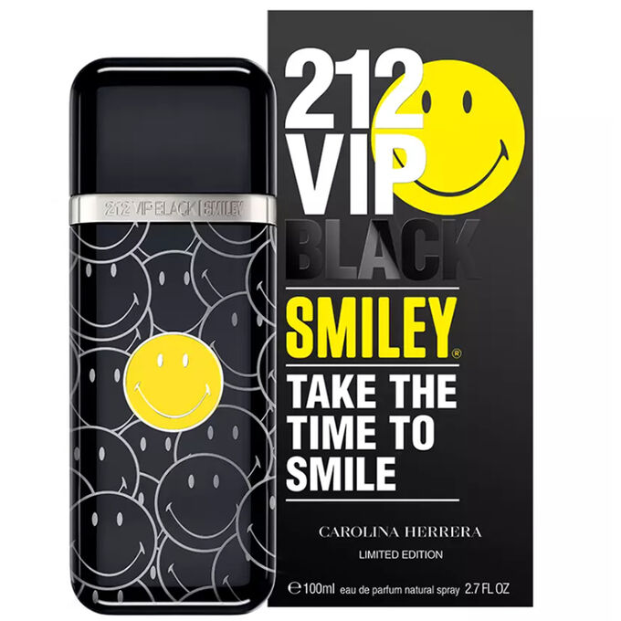 Carolina Herrera 212 VIP Black Smiley 3.4oz Men EDP Spray by Carolina Herrera
