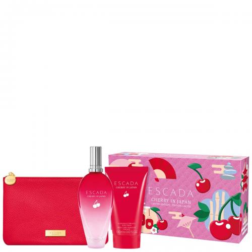 Escada Cherry Japan 3-Piece Set 3.3oz Women EDT Spray by Escada