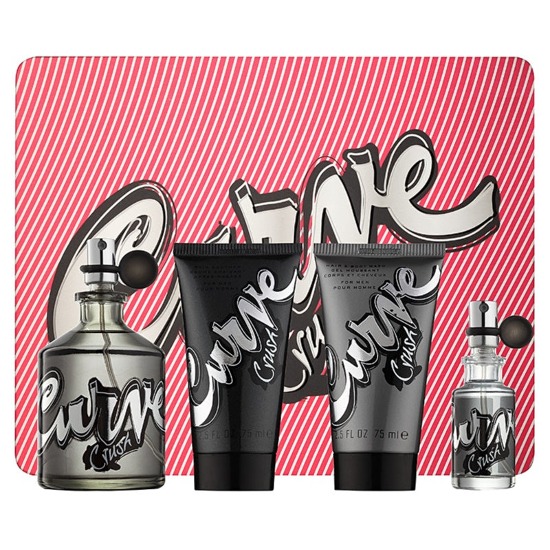 Liz Claiborne Curve Crush 4-Piece Set 4.2oz Men EDC Spray by Liz Claiborne
