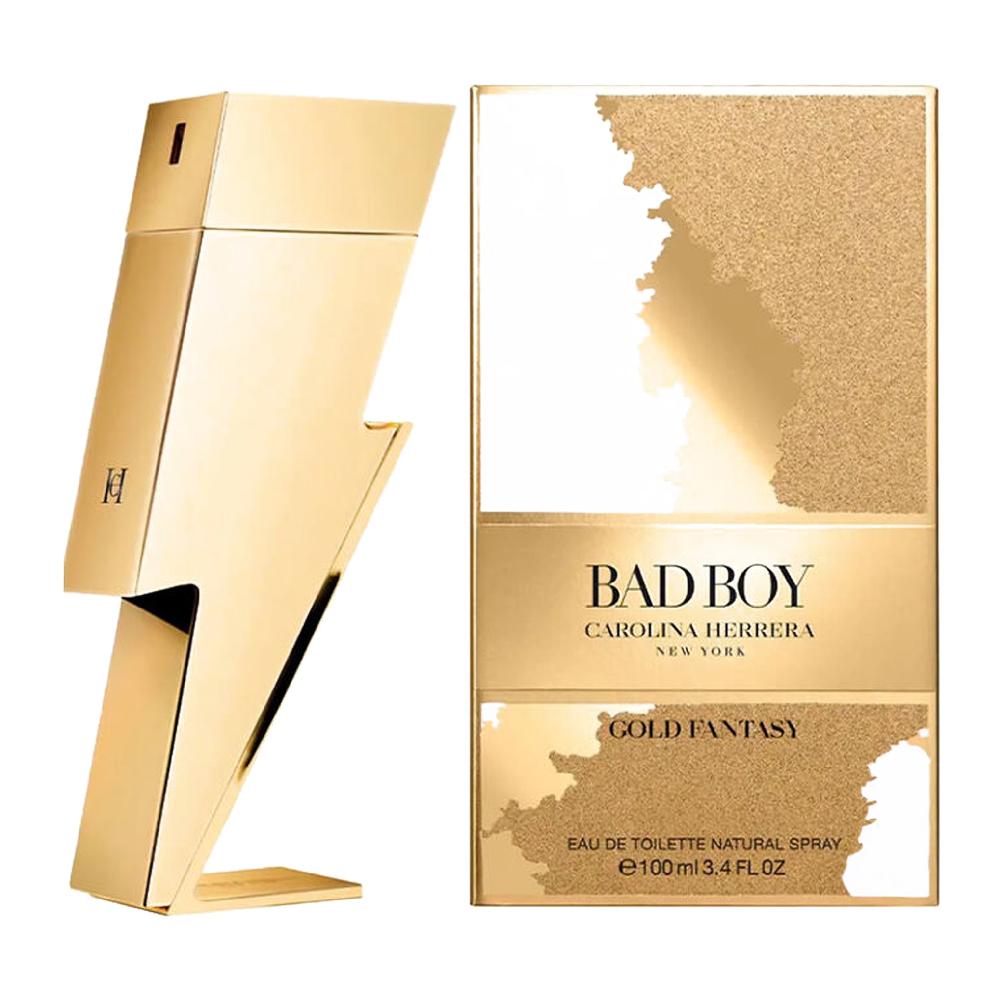 Carolina Herrera Bad Boy Gold Fantasy 3.4oz Men EDT by Carolina Herrera