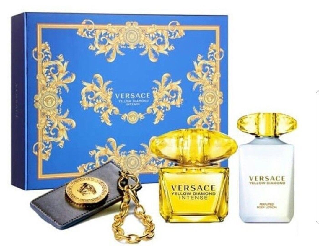 Versace Yellow Diamond Intense 3-Piece Set 3.0oz Women EDT Spray by Versace