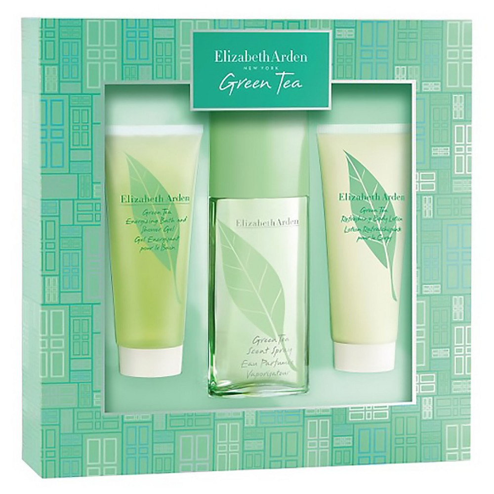 Green Tea 3-Piece Set 3.3oz Women EDT Spray by Elizabeth Arden