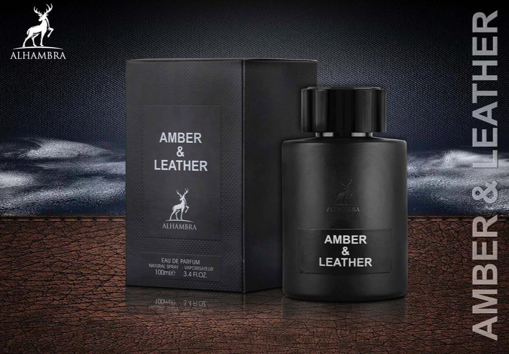 Maison Alhambra Amber & Leather 3.4oz Men EDP Spray by Maison Alhambra