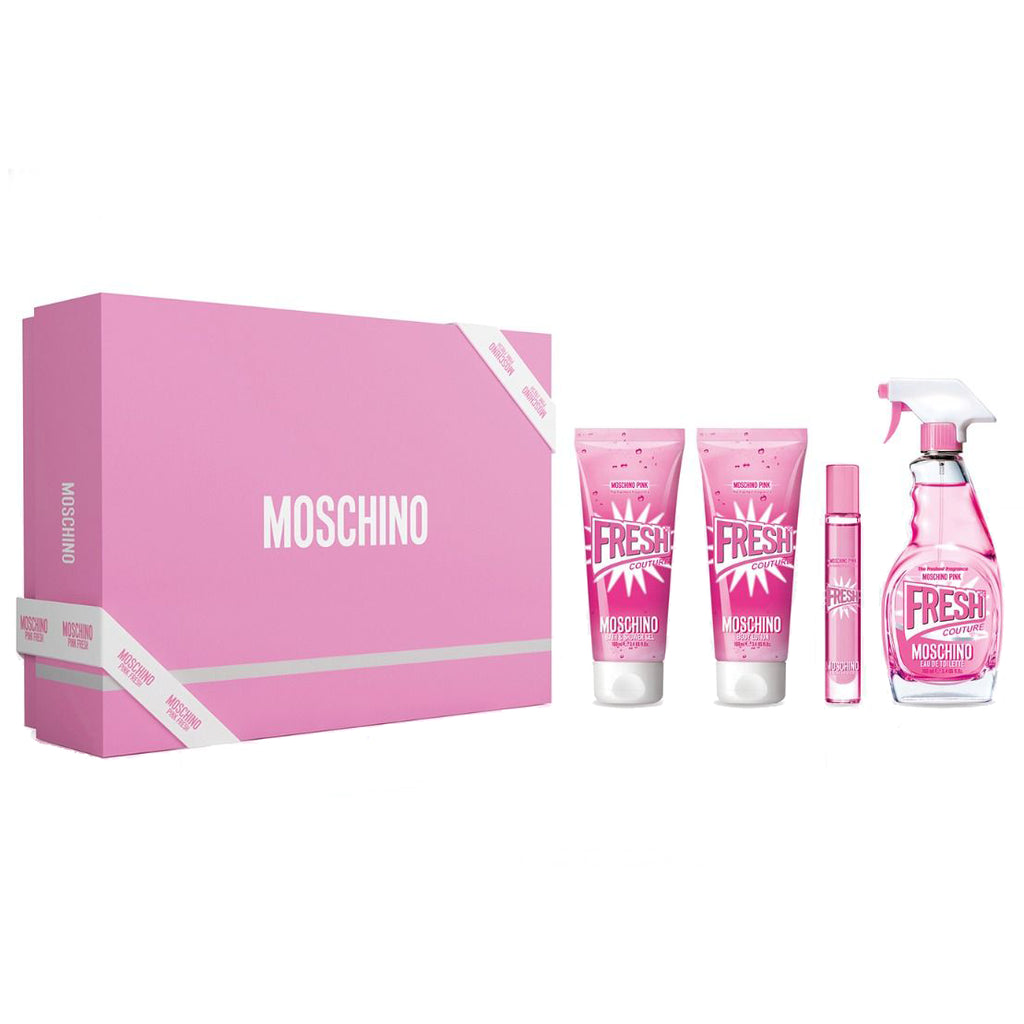 Moschino Fresh Pink 4-Piece Set 3.4oz Women EDT Spray by Moschino