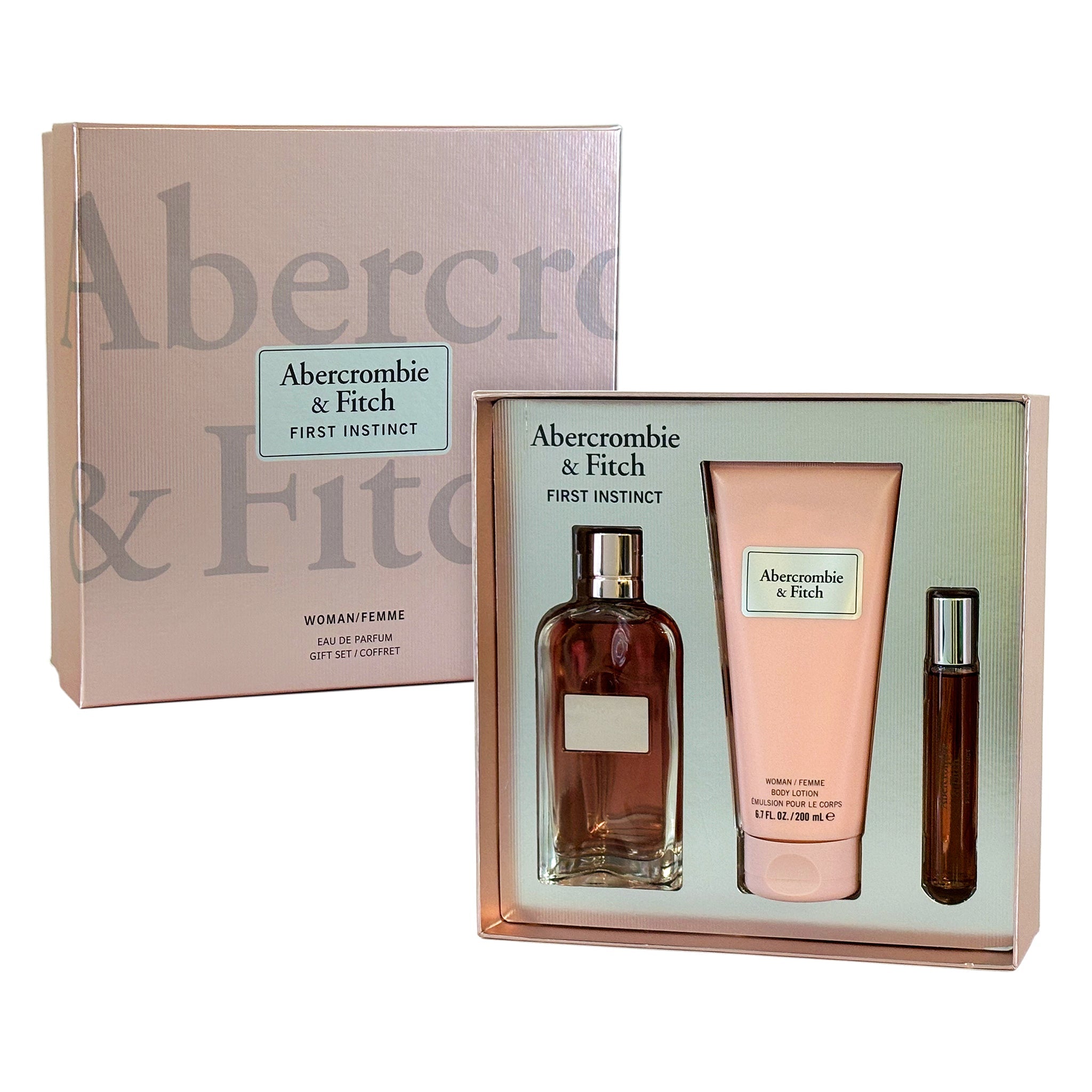 Abercrombie & Fitch First Instinct 3-Piece Set 3.4oz Women EDP Spray by Abercrombie & Fitch