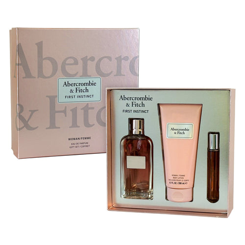 Abercrombie & Fitch First Instinct 3-Piece Set 3.4oz Women EDP Spray by Abercrombie & Fitch
