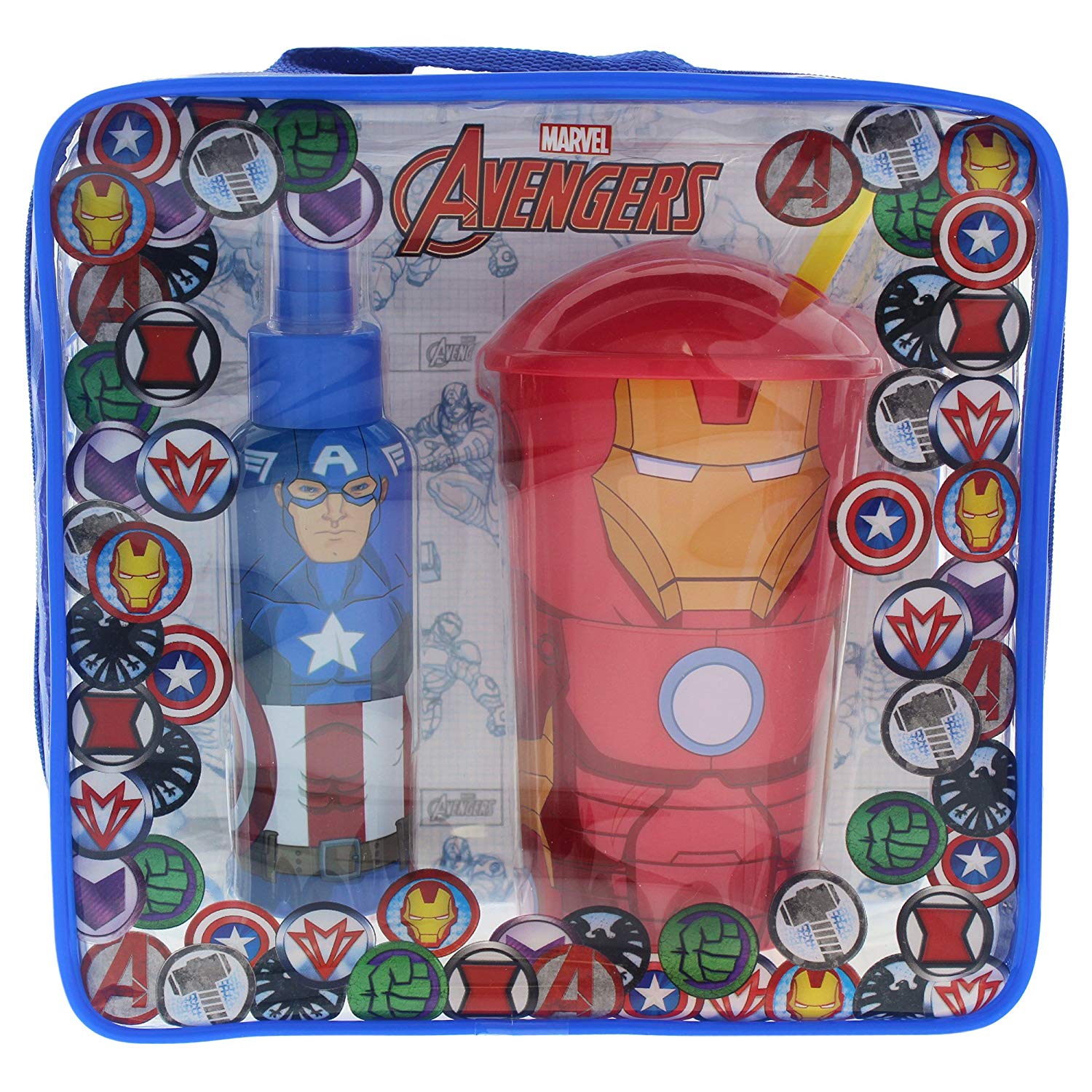 Marvel Avengers Bag 3-Piece Set 3.4oz Kids EDT Spray by Marvel