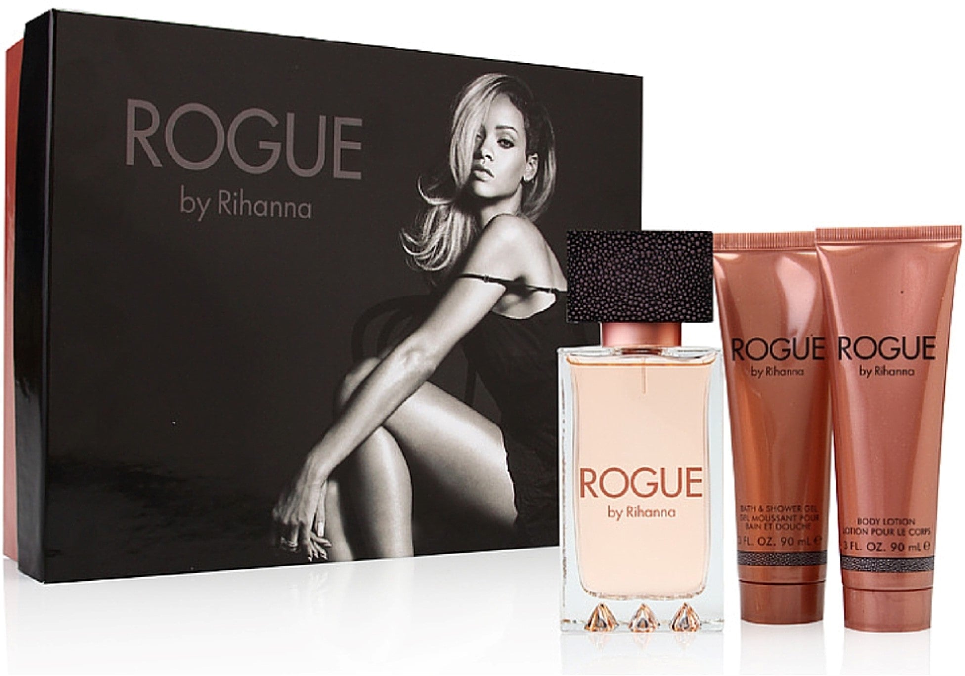 Rihanna Rouge 3-Piece Set 4.2oz Women EDP Spray by Rihanna