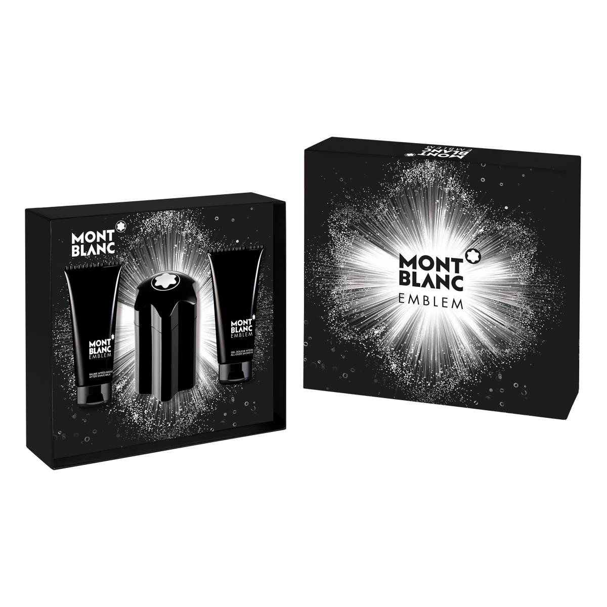 Mont Blanc Emblem 3-Piece Set 3.3oz Men EDT Spray by Mont Blanc