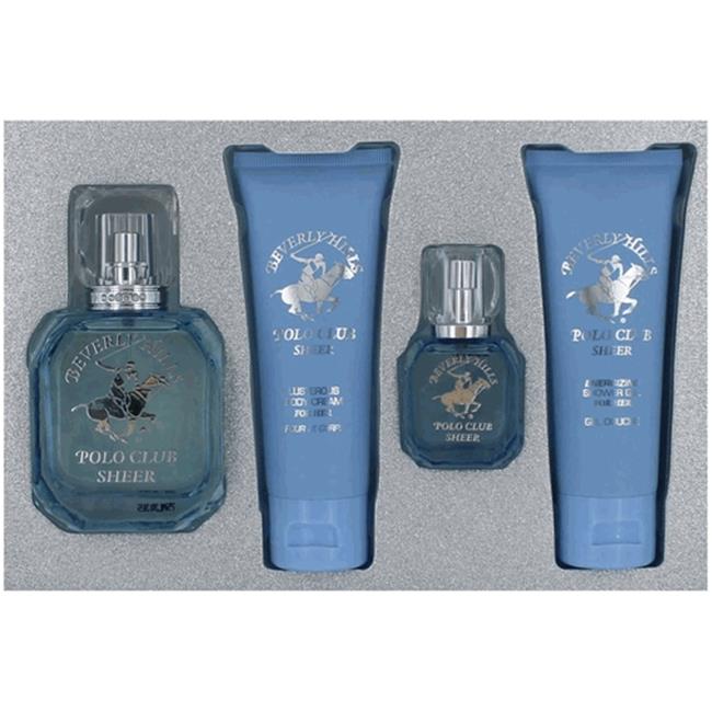Polo Club Sheer 4-Piece Set 3.4oz Women EDT by Beverly Hills