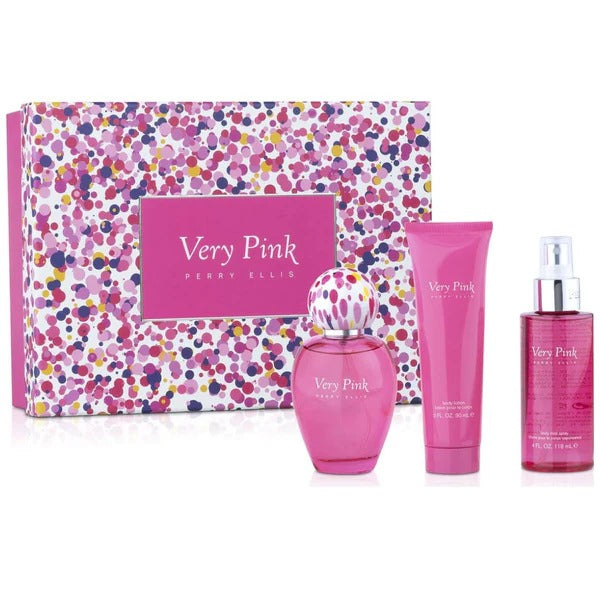 Perry Ellis Very Pink 3-Piece Set 3.3oz Women EDP Spray by Perry Ellis
