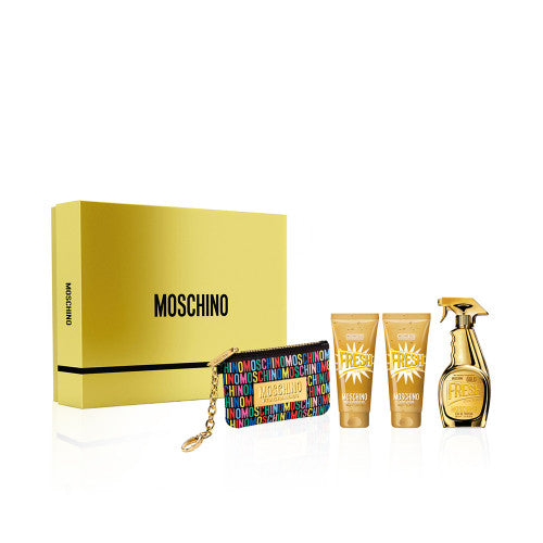 Moschino Fresh Gold 4-Piece Set 3.4oz Women EDP Spray by Moschino