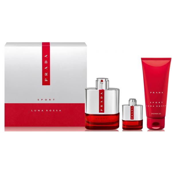 Prada Luna Rosa Sport 3-Piece Set 3.4oz Men EDT Spray by Prada