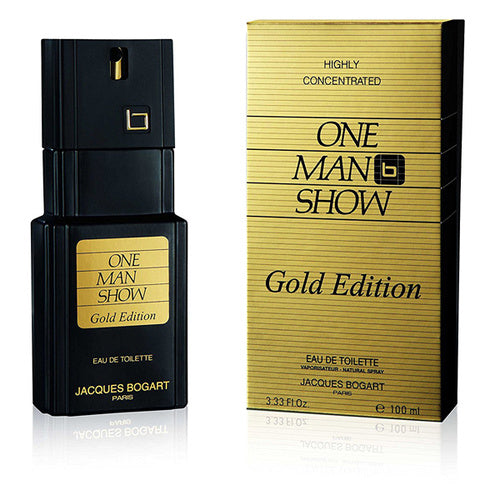 One Man Show Gold 3.3oz Men EDT Spray by Jacques Bogart