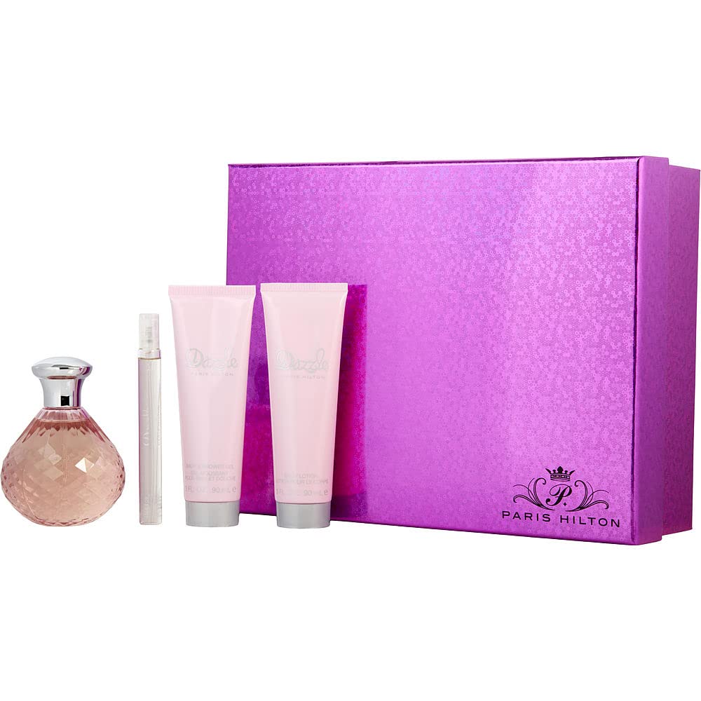 Paris Hilton Dazzle 4-Piece Set 4.2oz Women EDP Spray by Paris Hilton