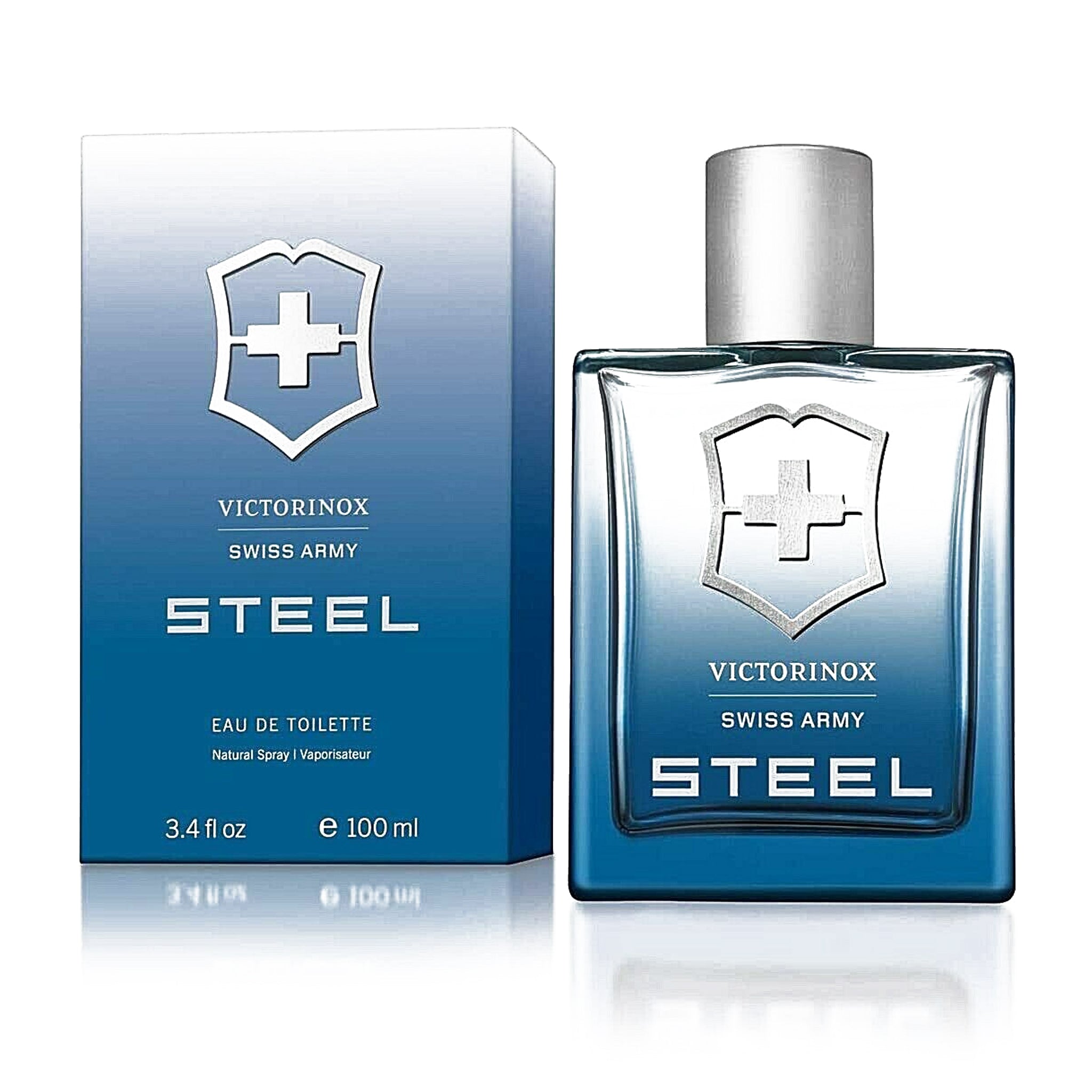 Victorinox Swiss Army Steel 3.4oz Men EDT Spray by Victorinox