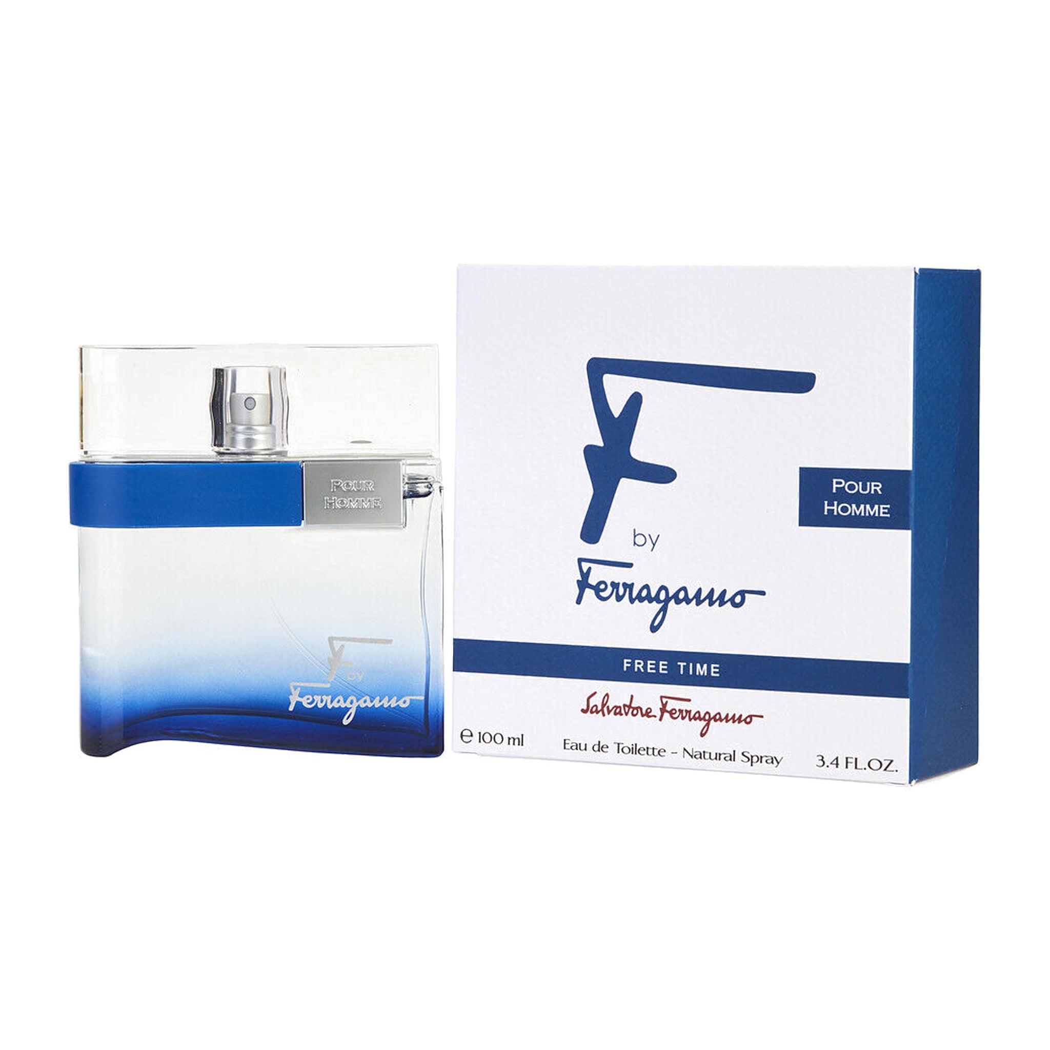 F By Ferragamo Free Time 3.4oz Men EDT Spray by Salvatore Ferragamo
