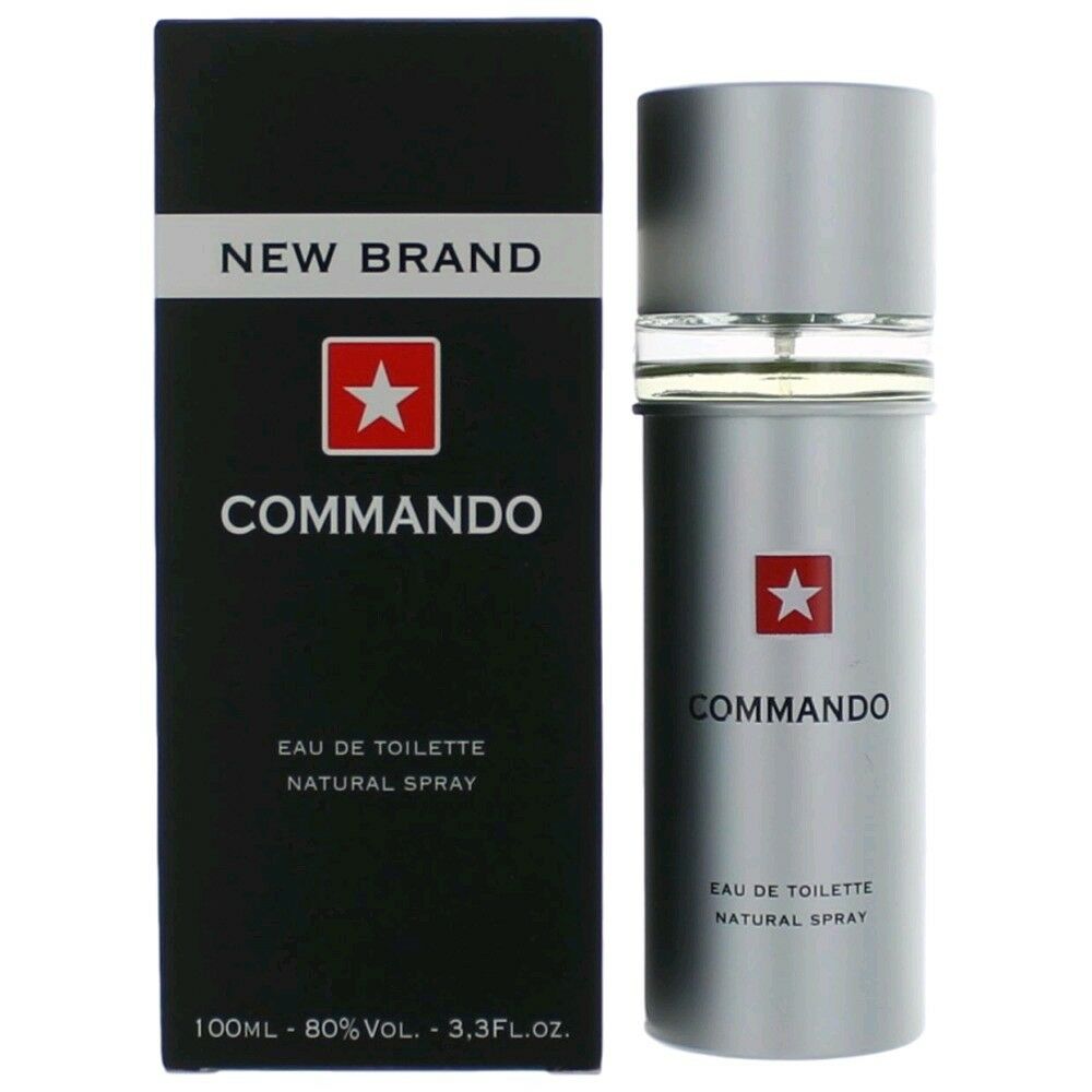 New Brand Commando 3.3oz Men EDT Spray by New Brand