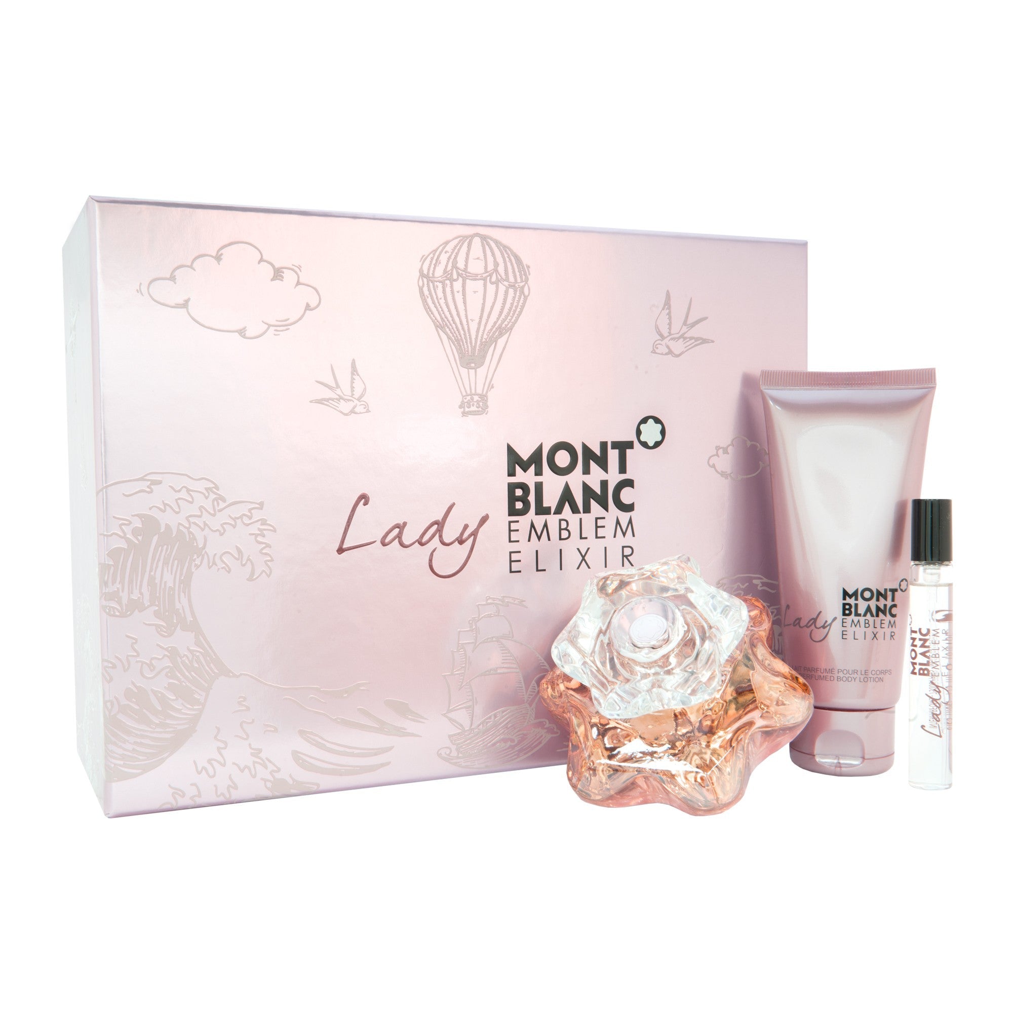 Mont Blanc Emblem Elixir 3-Piece Set 2.5oz Women EDP Spray by Mont Blanc