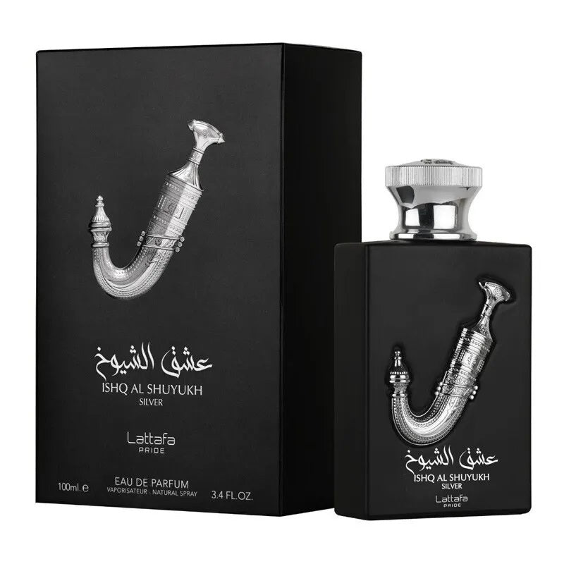 Lattafa Ishq Al Shuyukh Silver 3.4oz Men EDP Spray by Lattafa