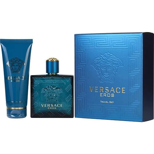 Versace Eros 2-Piece Set 3.4oz Men EDT Spray by Versace