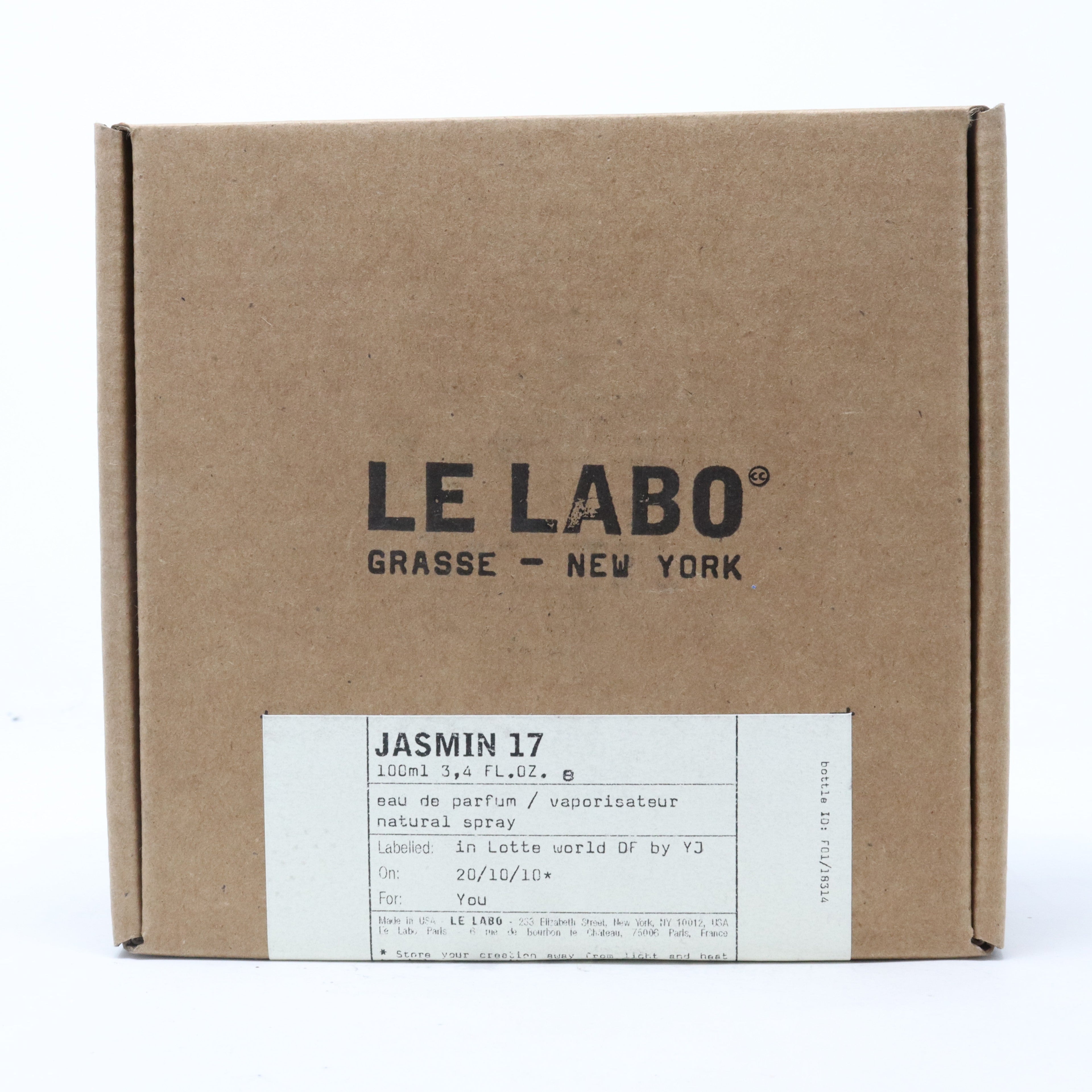 Le Labo Jasmin 17 3.4oz Unisex EDP Spray by Le Labo