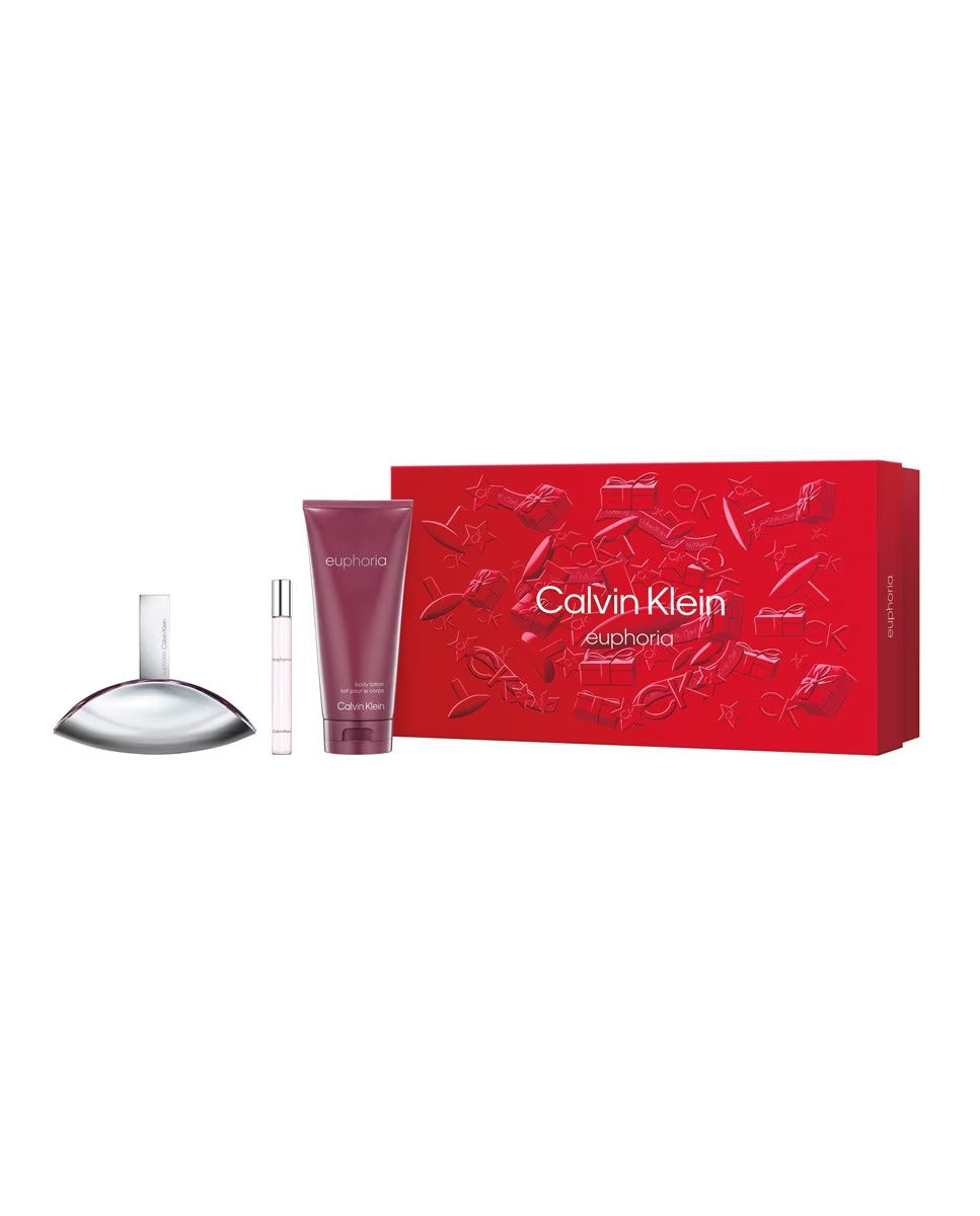 Calvin Klein Euphoria 4-Piece Set 3.4oz Women EDP Spray by Calvin Klein