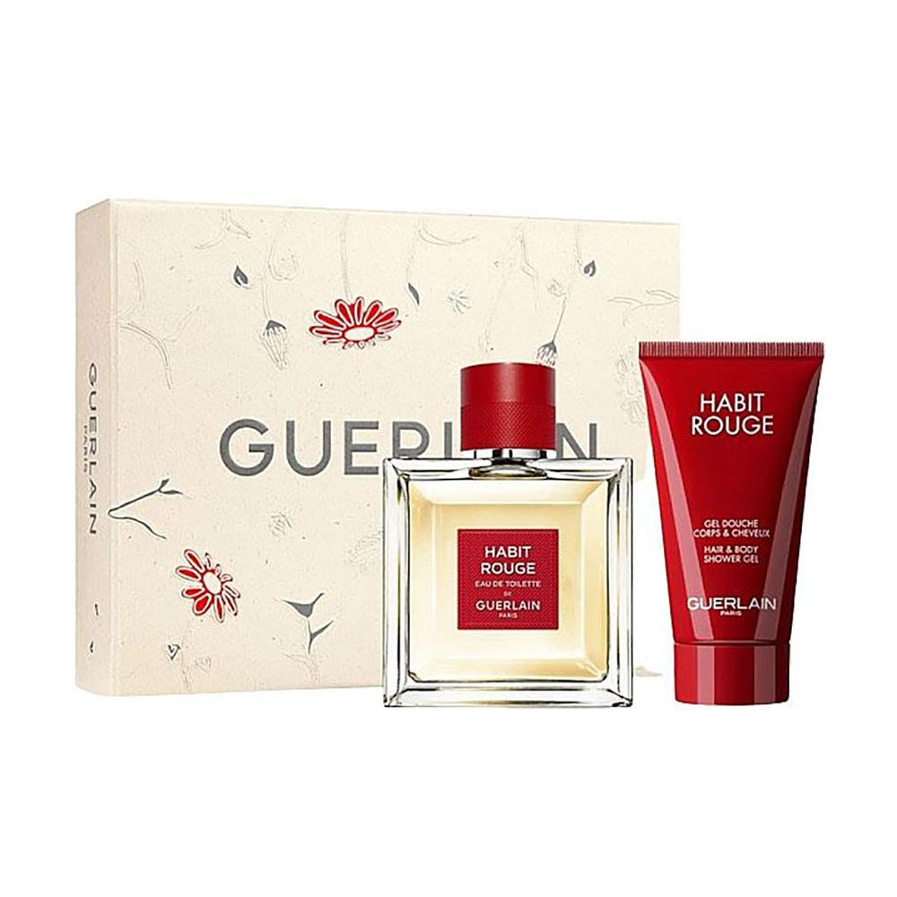 Guerlain Habit Rouge 2-Piece Set 3.4oz Men EDT Spray by Guerlain