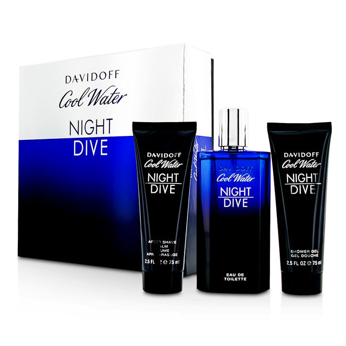 Cool Water Night Dive 3-Piece Set 4.2oz Men by Davidoff