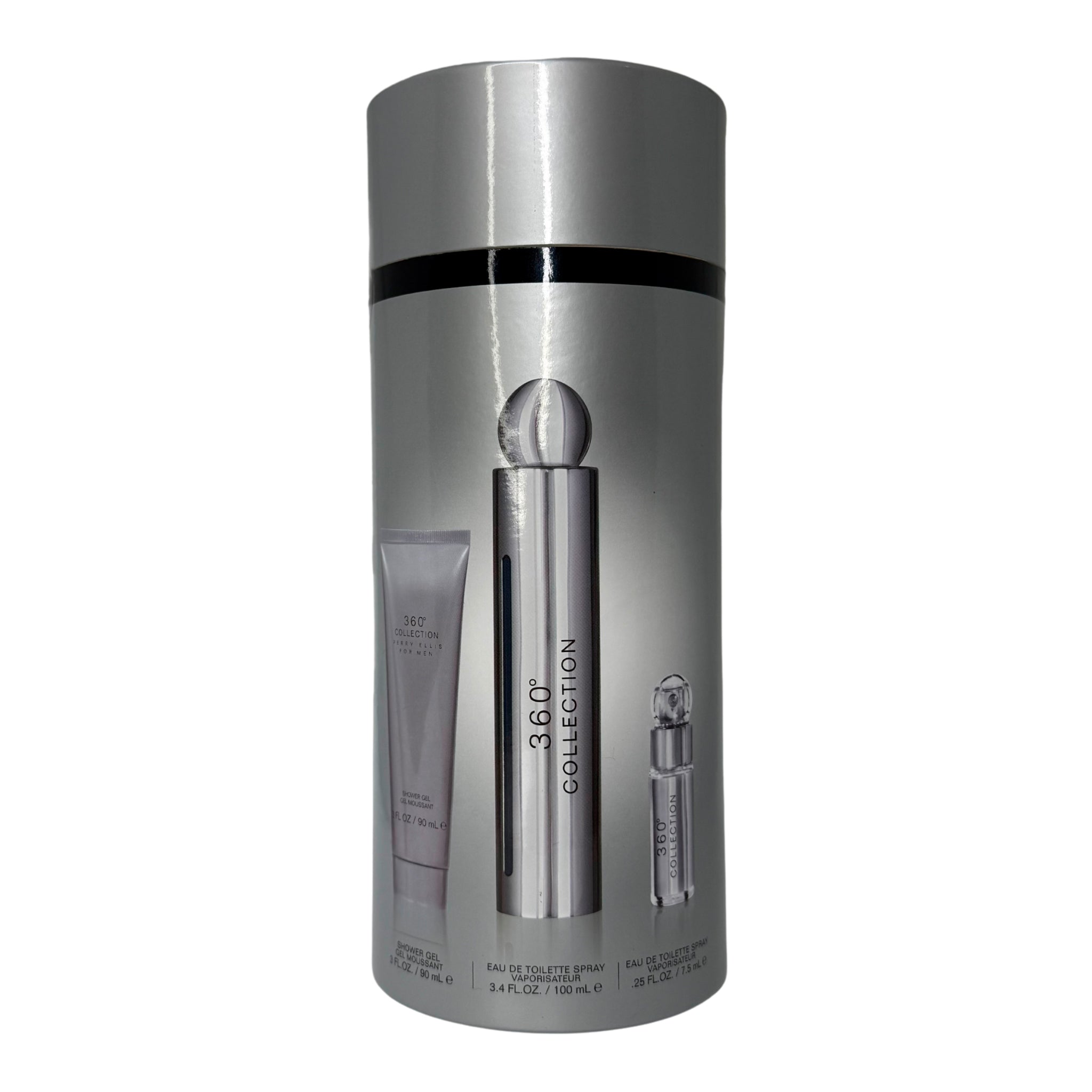 Perry Ellis 360 Collection 3-Piece Set 3.4oz Men EDT Spray by Perry Ellis