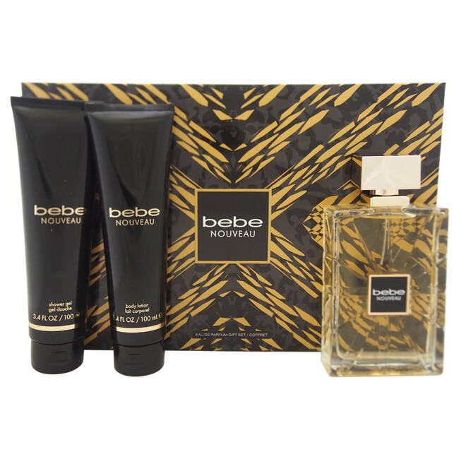 Bebe Nouveau 3-Piece Set 3.4oz Women EDP Spray by Bebe
