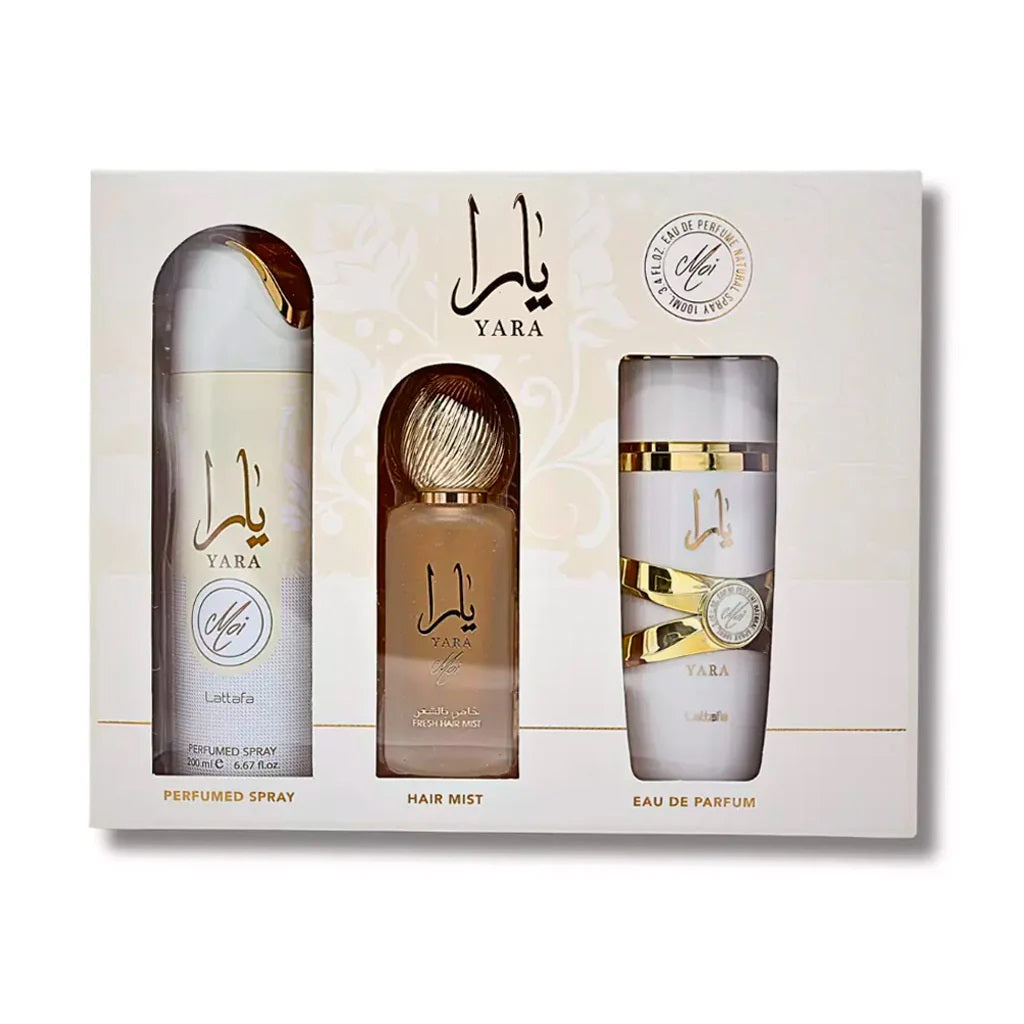 Lattafa Yara Moi 3-Piece Set 3.4oz Women EDP Spray by Lattafa