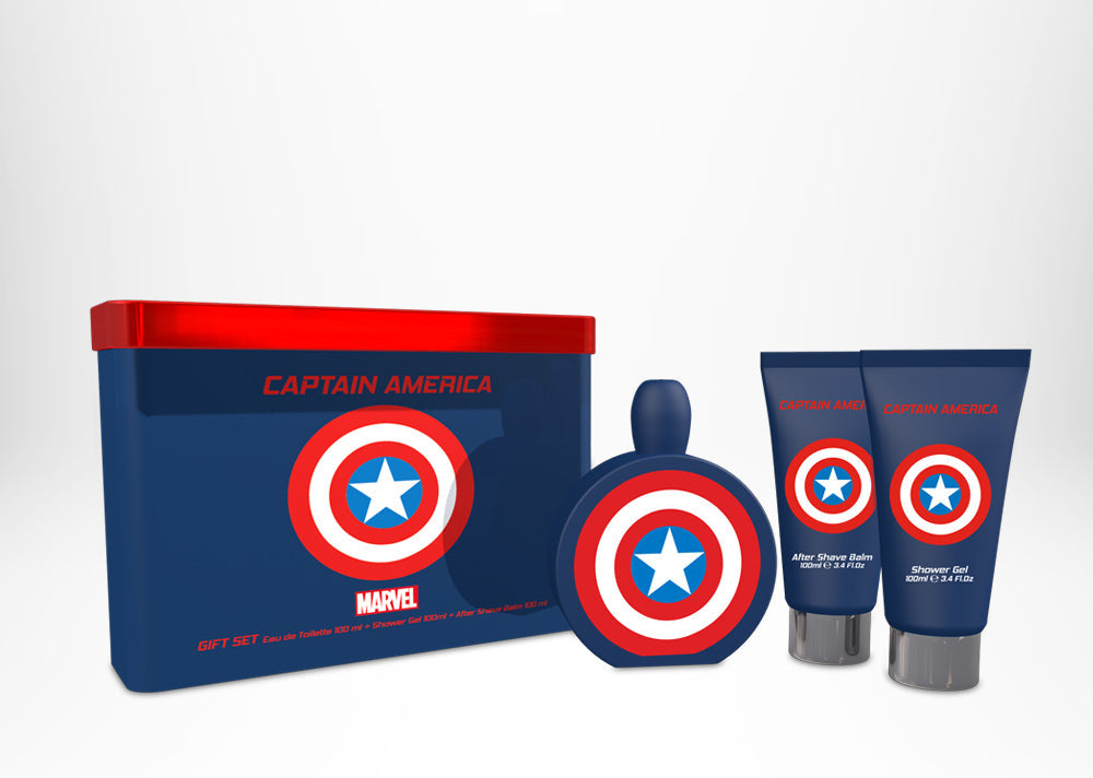 Captain America 3-Piece Set 3.4oz Men EDT by Disney